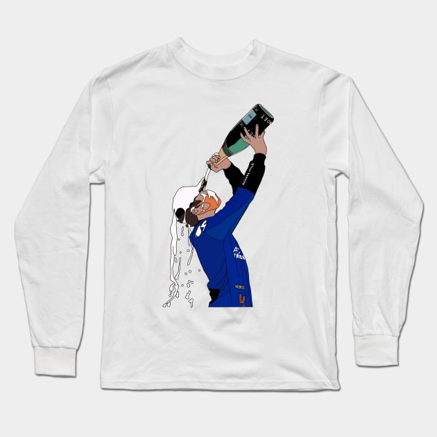 Lando Norris Celebration Long Sleeve T-Shirt by crashstappen